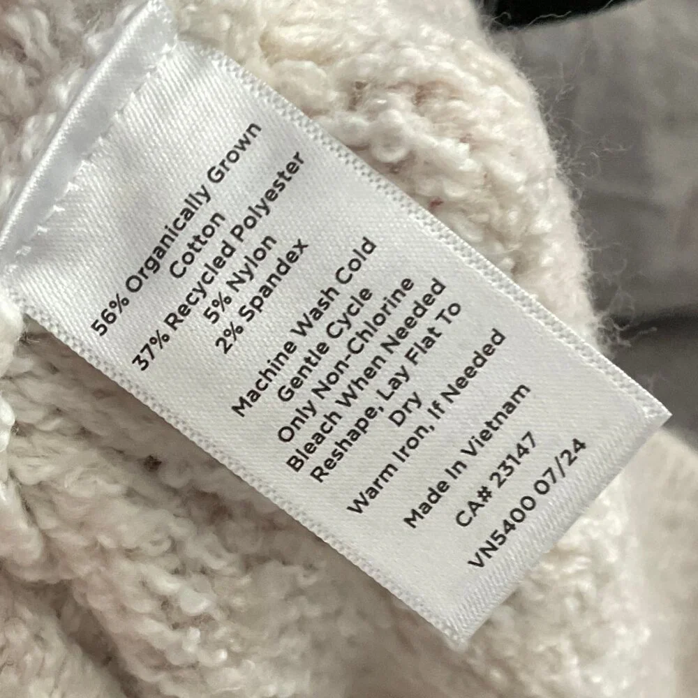 CLEARANCE! HAVEN Well Within Women's Size Medium Organic Cotton Jacquard Sweater - Picture 6 of 7